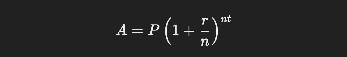 Compound Interest Formula